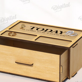 Intra απο ξύλο plywood 3mm-4mm πάχος – Ξύλινα κουτιά κοσμημάτων Δέσμη κοπής με λέιζερ Δίασταση  20x20 cm INTRAFABR-119198147 - Image 3