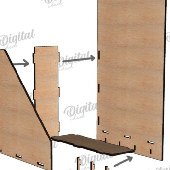 Intra απο ξύλο plywood 3mm-4mm πάχος – Ξύλινες θήκες για κλειδί LaserCut Bundle Δίασταση  20x20 cm INTRAFABR-117413514 - Image 12