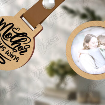 Intra απο ξύλο plywood 3mm-4mm πάχος – Ξύλινο μπρελόκ Πακέτο για τη γιορτή της μητέρας |CNC Δίασταση  5x5 cm INTRAFABR-115498120 - Image 11