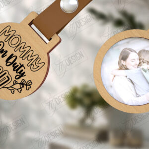 Intra απο ξύλο plywood 3mm-4mm πάχος – Ξύλινο μπρελόκ γιορτή της μητέρας με φωτογραφία Δίασταση  5x5 cm INTRAFABR-115497866
