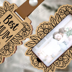 Intra απο ξύλο plywood 3mm-4mm πάχος – Ξύλινο μπρελόκ γιορτή της μητέρας με φωτογραφία Δίασταση  5x5 cm INTRAFABR-115497941