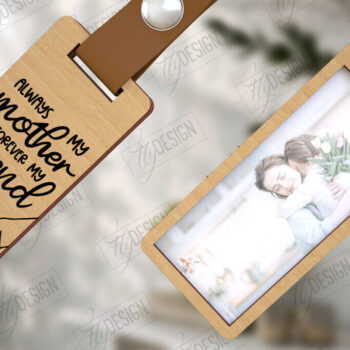 Intra απο ξύλο plywood 3mm-4mm πάχος – Ξύλινο μπρελόκ γιορτή της μητέρας με φωτογραφία Δίασταση  5x5 cm INTRAFABR-115498013 - Image 1