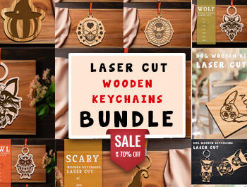 Intra απο ξύλο plywood 3mm-4mm πάχος – Ξύλινα μπρελόκ Πακέτο Cut Laser Δίασταση  5x5 cm INTRAFABR-99135301 - Image 1