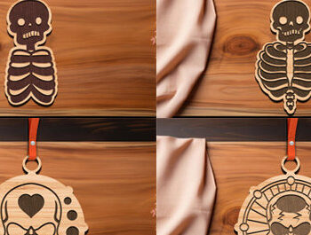 Intra απο ξύλο plywood 3mm-4mm πάχος – Ξύλινα μπρελόκ Πακέτο Cut Laser Δίασταση  5x5 cm INTRAFABR-99135301 - Image 4