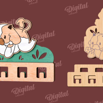 Intra απο ξύλο plywood 3mm-4mm πάχος – Ξύλινη Παιδική Σχάρα Κόψιμο με Λέιζερ Δίασταση  20x20 cm INTRAFABR-115445754 - Image 2