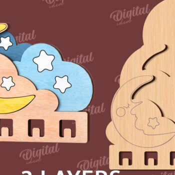 Intra απο ξύλο plywood 3mm-4mm πάχος – Ξύλινη Παιδική Σχάρα Κόψιμο με Λέιζερ Δίασταση  20x20 cm INTRAFABR-115445504 - Image 2