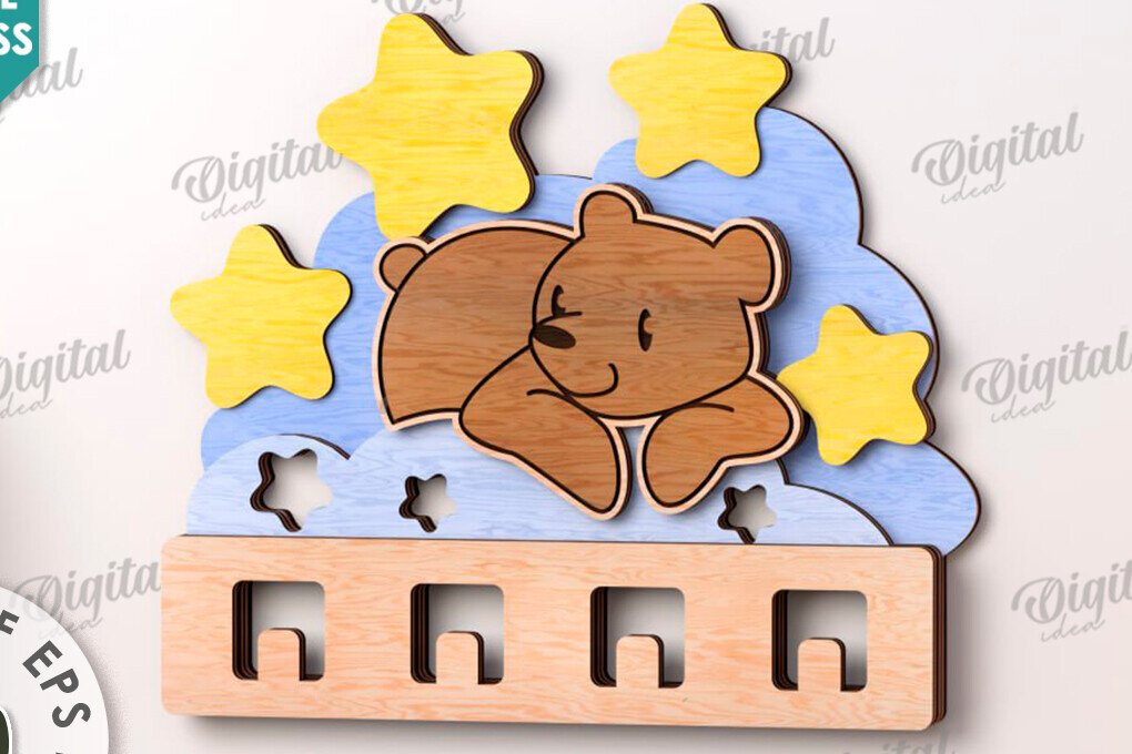 Intra απο ξύλο plywood 3mm-4mm πάχος – Ξύλινη Παιδική Σχάρα Κόψιμο με Λέιζερ Δίασταση  20x20 cm INTRAFABR-115445702