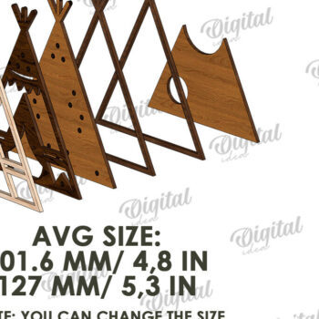 Intra απο ξύλο plywood 3mm-4mm πάχος – Ξύλινο Παιδικό Led Nightlight Bundle Laser Δίασταση  20x20 cm INTRAFABR-118959258 - Image 2