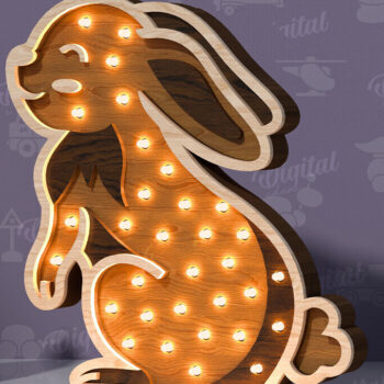 Intra απο ξύλο plywood 3mm-4mm πάχος – Ξύλινο Παιδικό Led Nightlight Bundle Laser Δίασταση  20x20 cm INTRAFABR-118959258 - Image 9