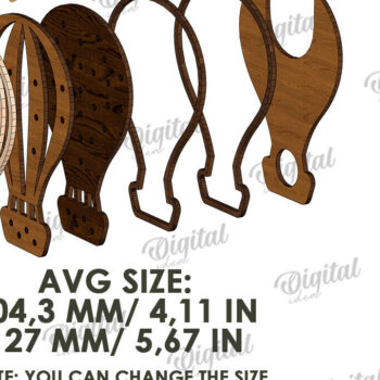 Intra απο ξύλο plywood 3mm-4mm πάχος – Ξύλινο Παιδικό Led Nightlight Laser Δίασταση  20x20 cm INTRAFABR-119078158 - Image 2