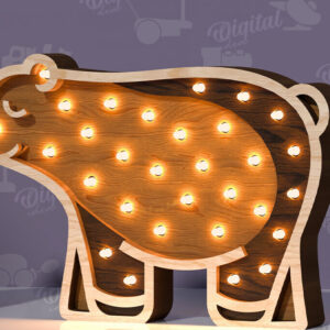 Intra απο ξύλο plywood 3mm-4mm πάχος – Ξύλινο Παιδικό Led Nightlight Laser Δίασταση  20x20 cm INTRAFABR-119078207