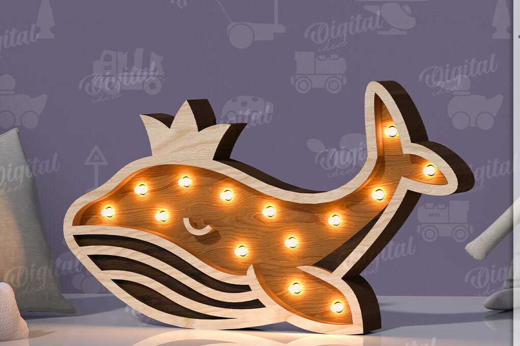 Intra απο ξύλο plywood 3mm-4mm πάχος – Ξύλινο Παιδικό Led Nightlight Laser Δίασταση  20x20 cm INTRAFABR-119078409