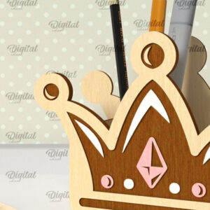 Intra απο ξύλο plywood 3mm-4mm πάχος – Ξύλινη Παιδική Μολυβοθήκη Κοπή Laser Δίασταση  20x20 cm INTRAFABR-101096720