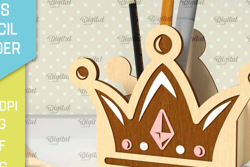 Intra απο ξύλο plywood 3mm-4mm πάχος – Ξύλινη Παιδική Μολυβοθήκη Κοπή Laser Δίασταση  20x20 cm INTRAFABR-101096720