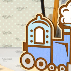 Intra απο ξύλο plywood 3mm-4mm πάχος – Ξύλινη Παιδική Μολυβοθήκη Κοπή Laser Δίασταση  20x20 cm INTRAFABR-101096623