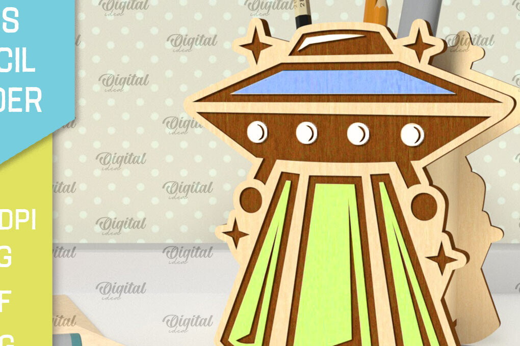 Intra απο ξύλο plywood 3mm-4mm πάχος – Ξύλινη Παιδική Μολυβοθήκη Κοπή Laser Δίασταση  20x20 cm INTRAFABR-101095521