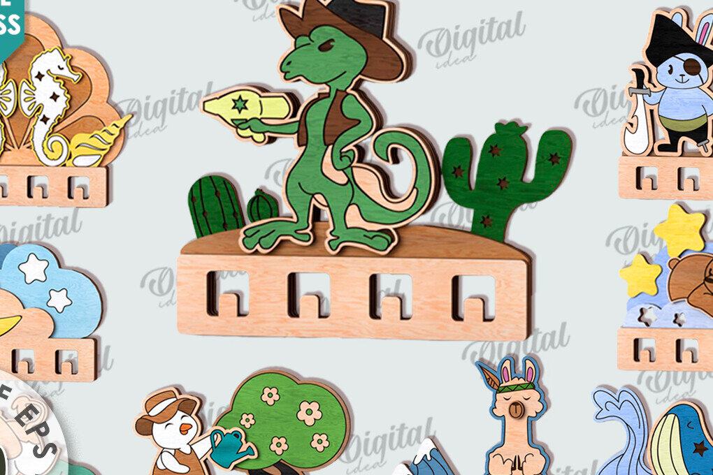 Intra απο ξύλο plywood 3mm-4mm πάχος – Ξύλινα Παιδικά Ράφια LaserCut Πακέτο Δίασταση  20x20 cm INTRAFABR-115495324