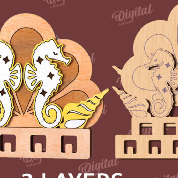 Intra απο ξύλο plywood 3mm-4mm πάχος – Ξύλινα Παιδικά Ράφια LaserCut Πακέτο Δίασταση  20x20 cm INTRAFABR-115495324 - Image 9