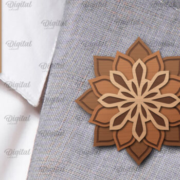 Intra απο ξύλο plywood 3mm-4mm πάχος – Ξύλινες καρφίτσες πέτο Δέσμη κοπής με λέιζερ Δίασταση  20x20 cm INTRAFABR-98652694 - Image 6