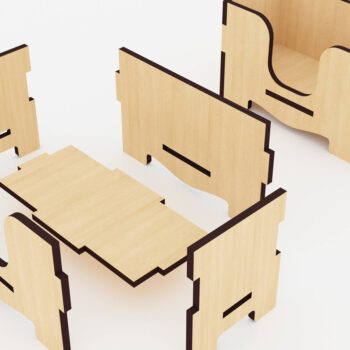 Intra απο ξύλο plywood 3mm-4mm πάχος – Ξύλινη θήκη επαγγελματικής κάρτας με Δίασταση  20x20 cm INTRAFABR-47679673 - Image 3