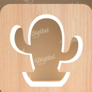 Intra απο ξύλο plywood 3mm-4mm πάχος – Ξύλινη δέσμη κοπής με λέιζερ Led Nightlights Δίασταση  20x20 cm INTRAFABR-109503235