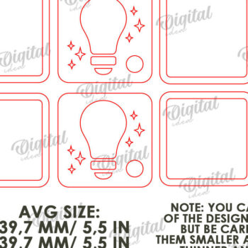 Intra απο ξύλο plywood 3mm-4mm πάχος – Ξύλινη δέσμη κοπής με λέιζερ Led Nightlights Δίασταση  20x20 cm INTRAFABR-109503235 - Image 4