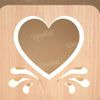 Intra απο ξύλο plywood 3mm-4mm πάχος – Ξύλινη δέσμη κοπής με λέιζερ Led Nightlights Δίασταση  20x20 cm INTRAFABR-109503235 - Image 10