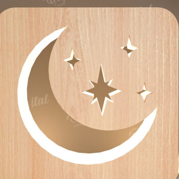 Intra απο ξύλο plywood 3mm-4mm πάχος – Ξύλινη δέσμη κοπής με λέιζερ Led Nightlights Δίασταση  20x20 cm INTRAFABR-109503235 - Image 9