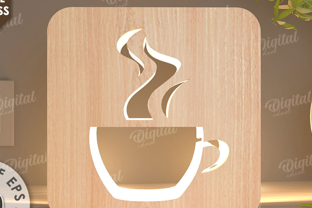 Intra απο ξύλο plywood 3mm-4mm πάχος – Ξύλινο επιτραπέζιο φωτιστικό Led  κοπής Laser Δίασταση  20x20 cm INTRAFABR-109488946