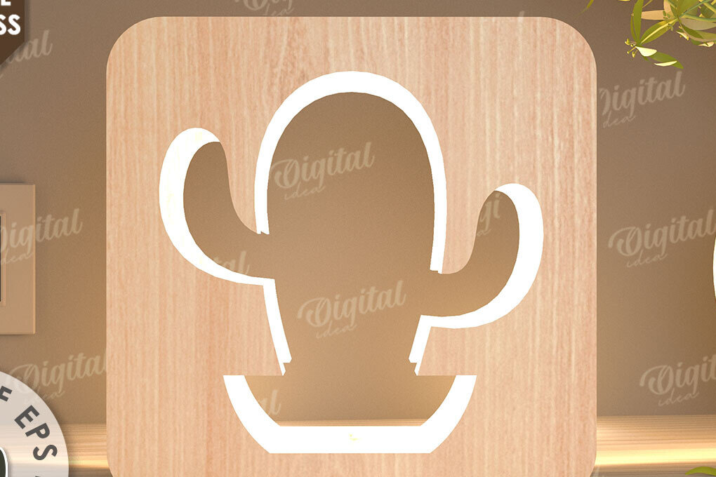 Intra απο ξύλο plywood 3mm-4mm πάχος – Ξύλινο επιτραπέζιο φωτιστικό Led  κοπής Laser Δίασταση  20x20 cm INTRAFABR-109489051