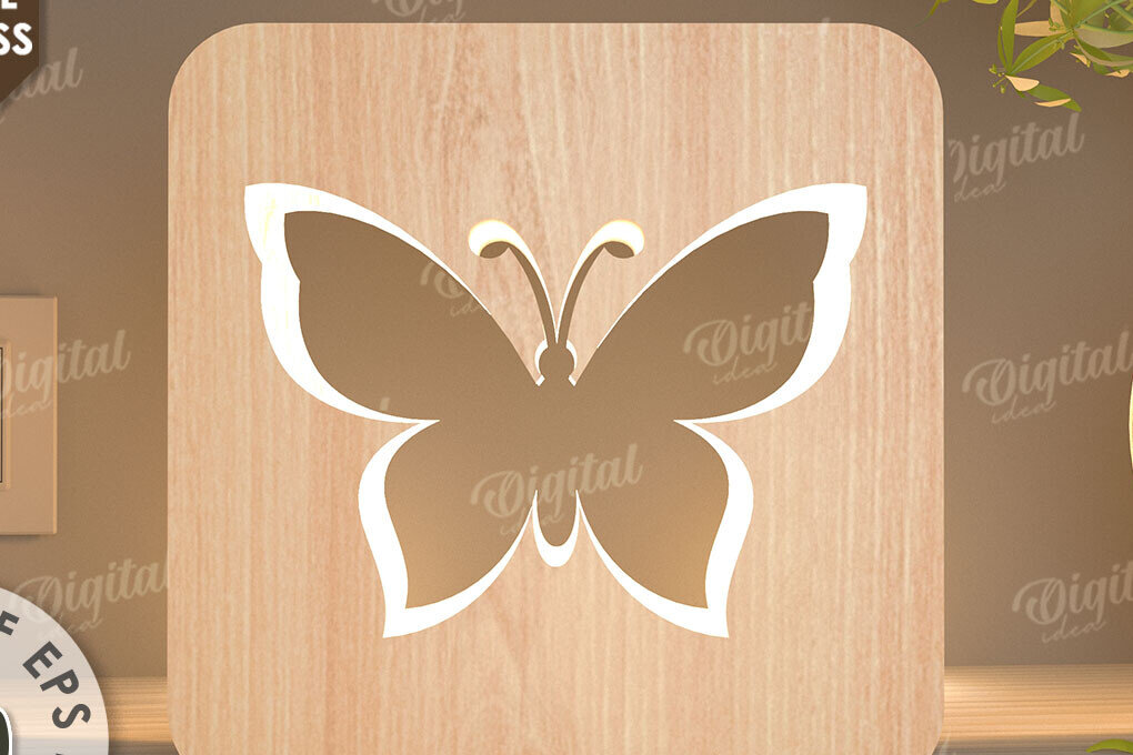 Intra απο ξύλο plywood 3mm-4mm πάχος – Ξύλινο επιτραπέζιο φωτιστικό Led  κοπής Laser Δίασταση  20x20 cm INTRAFABR-109489439