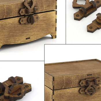 Intra απο ξύλο plywood 3mm-4mm πάχος – Ξύλινες Κλειδαριές. Αρχείο λέιζερ. 3 Μοντέλα Δίασταση  20x20 cm INTRAFABR-91362337 - Image 4