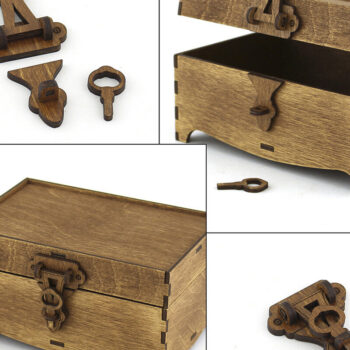 Intra απο ξύλο plywood 3mm-4mm πάχος – Ξύλινες Κλειδαριές. Αρχείο λέιζερ. 3 Μοντέλα Δίασταση  20x20 cm INTRAFABR-91362337 - Image 5