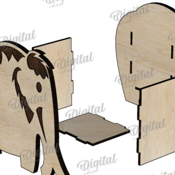 Intra απο ξύλο plywood 3mm-4mm πάχος – Ξύλινη θήκη για στυλό μαμούθ Δίασταση  20x20 cm INTRAFABR-112435816 - Image 2