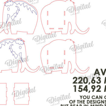 Intra απο ξύλο plywood 3mm-4mm πάχος – Ξύλινη θήκη για στυλό μαμούθ Δίασταση  20x20 cm INTRAFABR-112435816 - Image 3