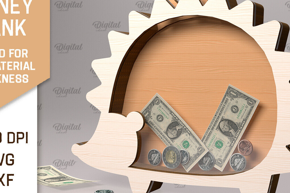 Intra απο ξύλο plywood 3mm-4mm πάχος – Ξύλινη Τράπεζα Χρημάτων Σκαντζόχοιρος Δίασταση  20x20 cm INTRAFABR-91976489