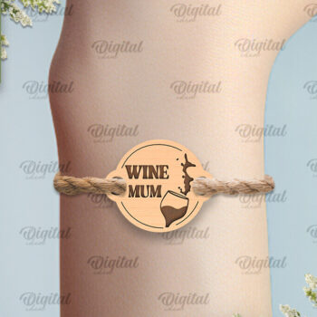 Intra απο ξύλο plywood 3mm-4mm πάχος – Ξύλινο βραχιόλι για τη γιορτή της μητέρας Δίασταση  20x20 cm INTRAFABR-93017539 - Image 1