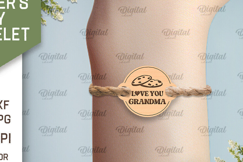 Intra απο ξύλο plywood 3mm-4mm πάχος – Ξύλινο βραχιόλι για τη γιορτή της μητέρας Δίασταση  20x20 cm INTRAFABR-93017839