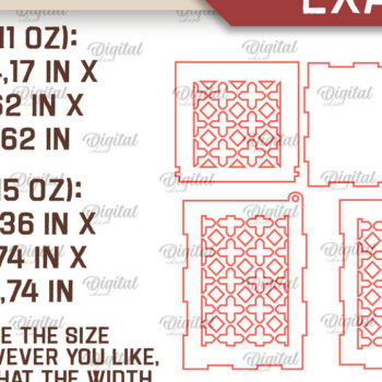 Intra απο ξύλο plywood 3mm-4mm πάχος – Ξύλινο κουτί δώρου κούπα  κοπής με λέιζερ Δίασταση  20x20 cm INTRAFABR-102380720 - Image 2