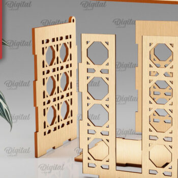 Intra απο ξύλο plywood 3mm-4mm πάχος – Ξύλινο κουτί δώρου κούπα  κοπής με λέιζερ Δίασταση  20x20 cm INTRAFABR-102380775 - Image 2