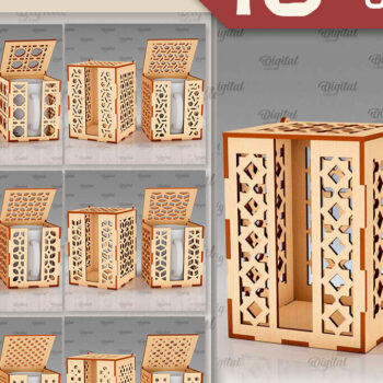 Intra απο ξύλο plywood 3mm-4mm πάχος – Ξύλινα κουτιά δώρου κούπα Πακέτο κοπής με λέιζερ Δίασταση  20x20 cm INTRAFABR-102418718 - Image 1