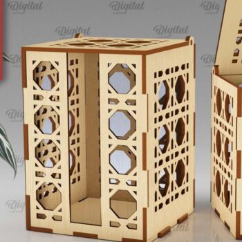 Intra απο ξύλο plywood 3mm-4mm πάχος – Ξύλινα κουτιά δώρου κούπα Πακέτο κοπής με λέιζερ Δίασταση  20x20 cm INTRAFABR-102418718 - Image 6