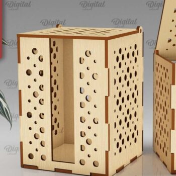 Intra απο ξύλο plywood 3mm-4mm πάχος – Ξύλινα κουτιά δώρου κούπα Πακέτο κοπής με λέιζερ Δίασταση  20x20 cm INTRAFABR-102418718 - Image 10