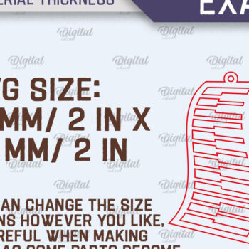 Intra απο ξύλο plywood 3mm-4mm πάχος – Ξύλινα Μουσικά Σκουλαρίκια  κοπής με λέιζερ Δίασταση  5x5 cm INTRAFABR-107830557 - Image 2