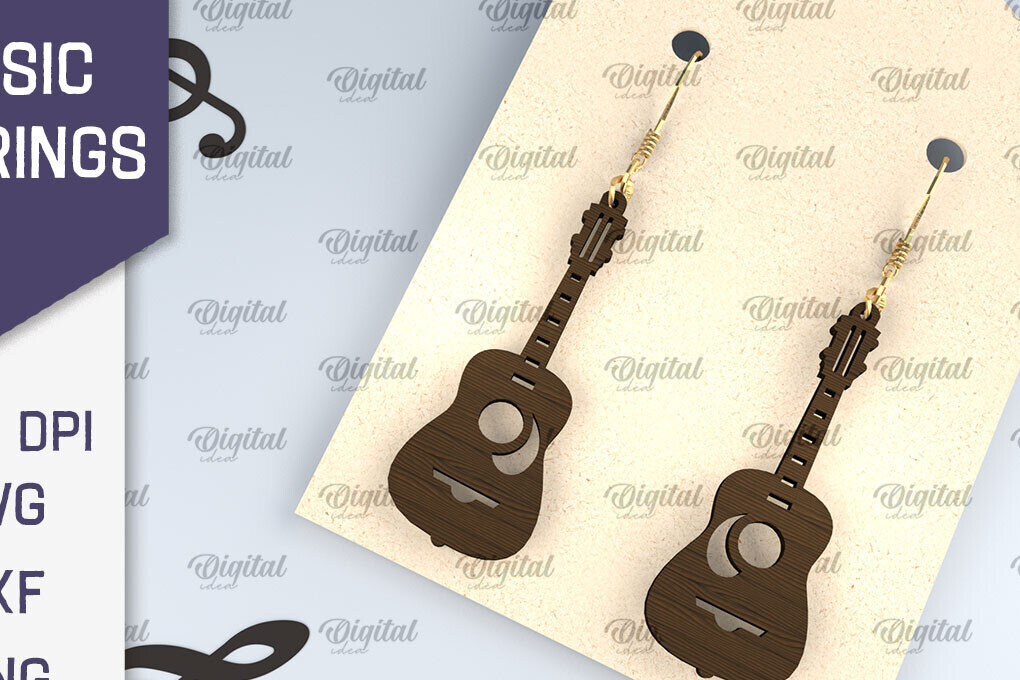 Intra απο ξύλο plywood 3mm-4mm πάχος – Ξύλινα Μουσικά Σκουλαρίκια  κοπής με λέιζερ Δίασταση  5x5 cm INTRAFABR-107830733