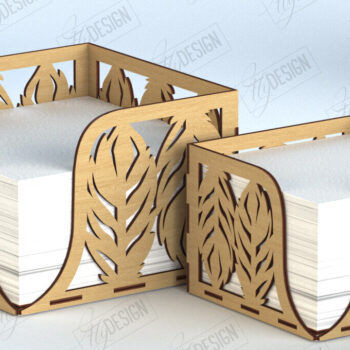 Intra απο ξύλο plywood 3mm-4mm πάχος – Πακέτο θήκης ξύλινης χαρτοπετσέτας | Αρχεία CNC Δίασταση  20x20 cm INTRAFABR-118284259 - Image 3