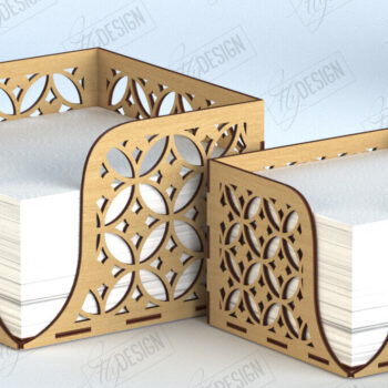 Intra απο ξύλο plywood 3mm-4mm πάχος – Πακέτο θήκης ξύλινης χαρτοπετσέτας | Αρχεία CNC Δίασταση  20x20 cm INTRAFABR-118284259 - Image 4