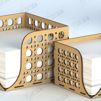 Intra απο ξύλο plywood 3mm-4mm πάχος – Πακέτο θήκης ξύλινης χαρτοπετσέτας | Αρχεία CNC Δίασταση  20x20 cm INTRAFABR-118284259 - Image 6