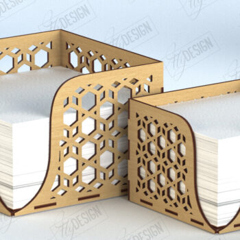 Intra απο ξύλο plywood 3mm-4mm πάχος – Πακέτο θήκης ξύλινης χαρτοπετσέτας | Αρχεία CNC Δίασταση  20x20 cm INTRAFABR-118284259 - Image 7