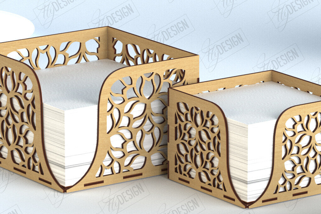 Intra απο ξύλο plywood 3mm-4mm πάχος – Ξύλινη θήκη χαρτοπετσέτας |Διακόσμηση τραπεζαρίας Δίασταση  20x20 cm INTRAFABR-118284207